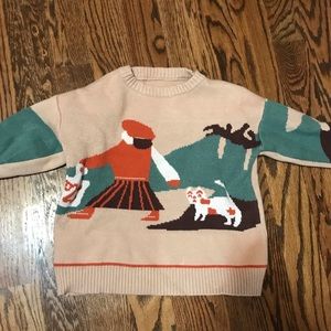 GRAPHIC DESIGNER LIKE SWEATER Size XXS or kid 12
